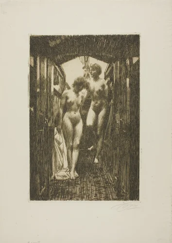 Cabin by Anders Zorn, print, 1917