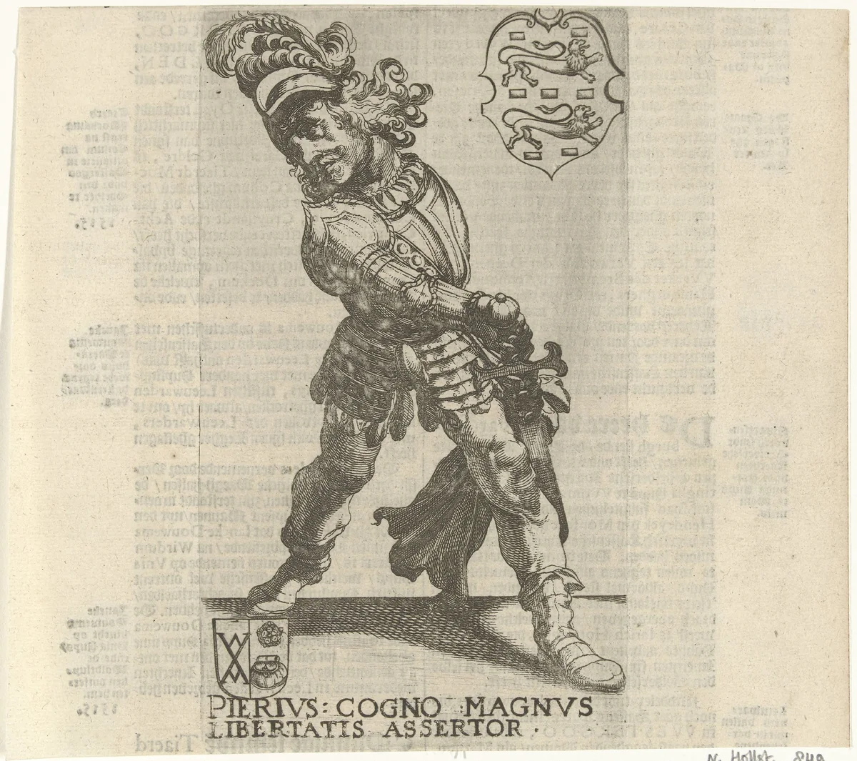 Grote Pier (Grutte Pier) by Simon Frisius, print, 1622