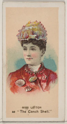 Miss Litton as "The Conch Shell," from the series Fancy Dress Ball Costumes (N73) for Duke brand cigarettes by W. Duke, Sons & Co., print, 1889