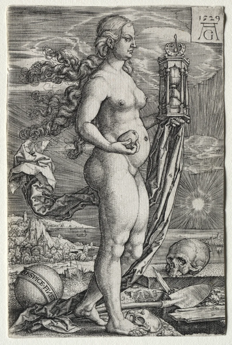 Respice Finem by Heinrich Aldegrever, print, 1529