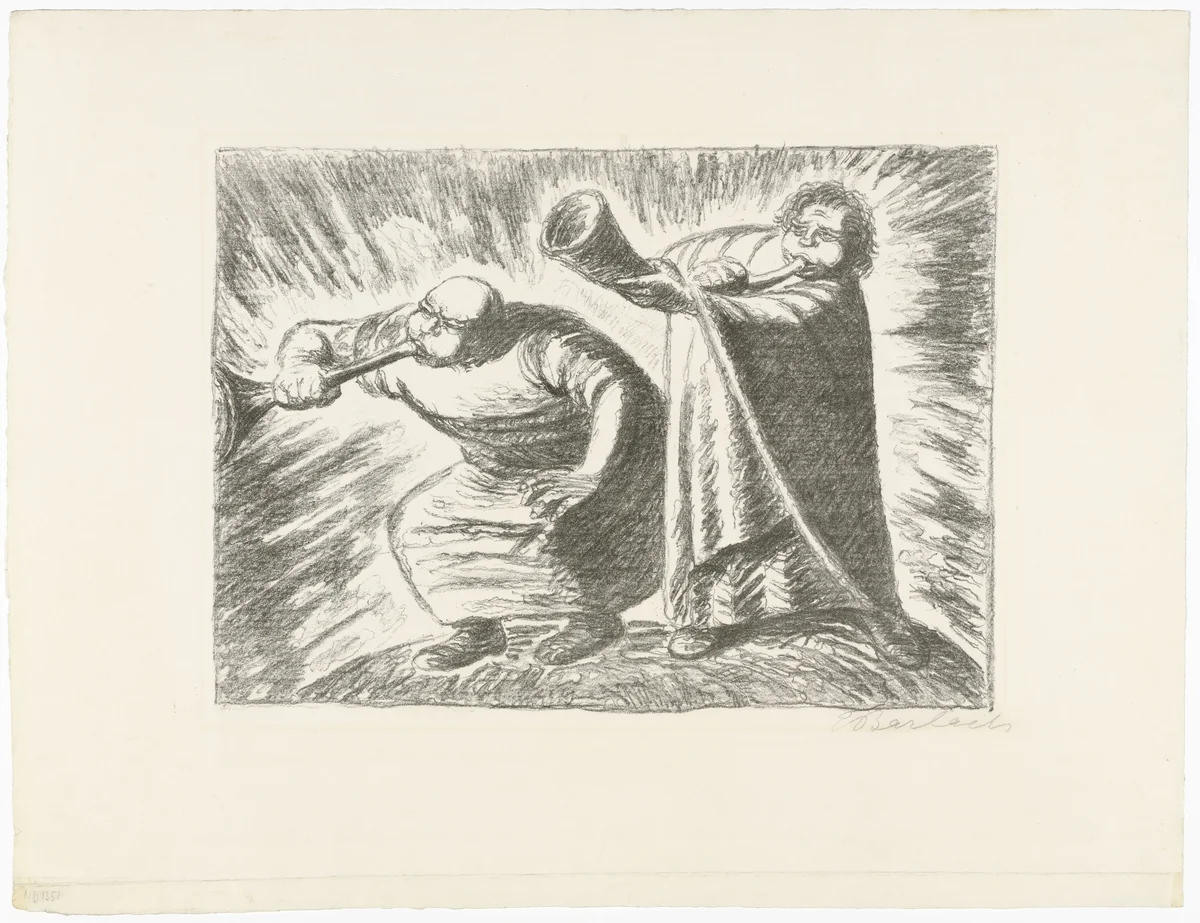 The New Day (Der neue Tag) by Ernst Barlach, print, 1932