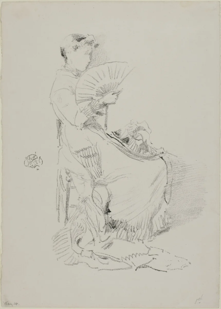 The Fan by James McNeill Whistler, print, 1879
