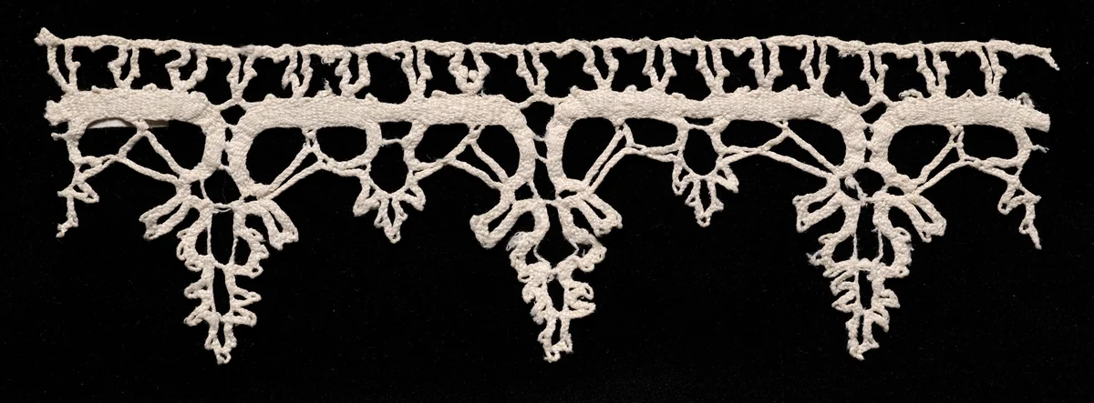 Bobbin Lace Edging of Points by Unknown, textile, 1500-1699