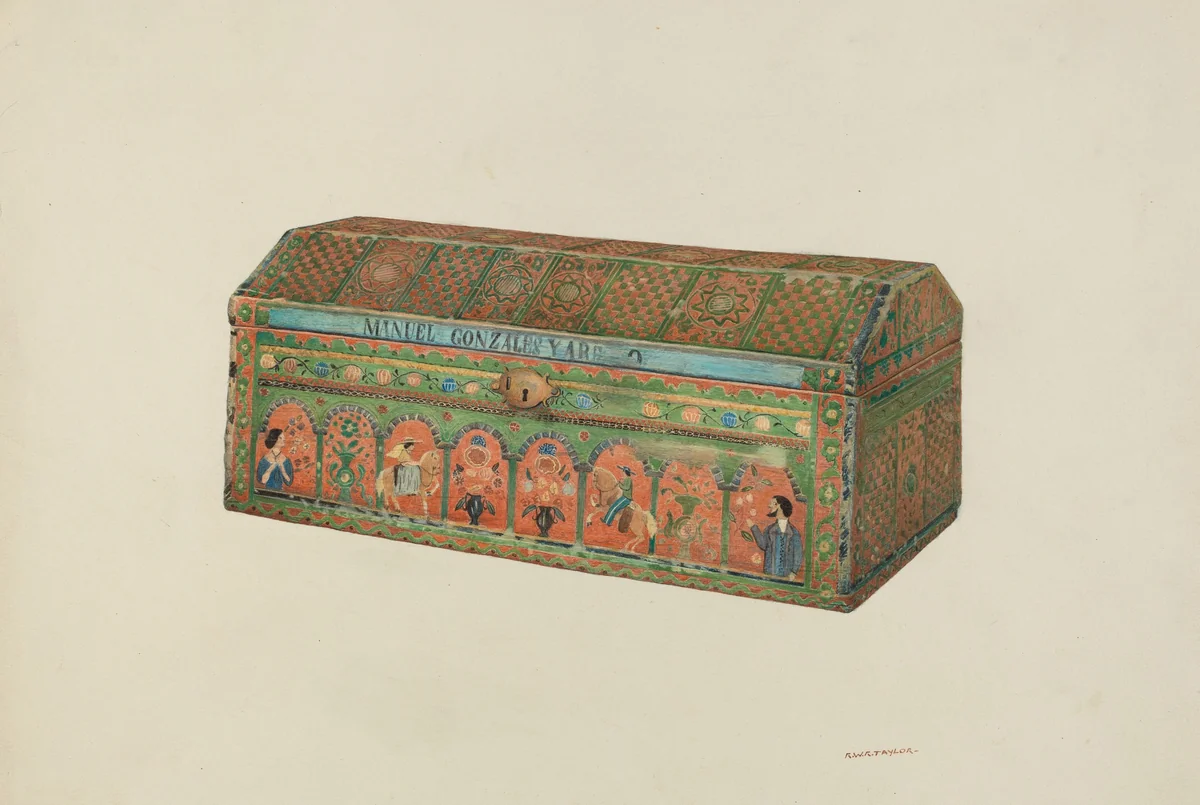 Chest by Robert W.R. Taylor, index of american design, 1935-1942