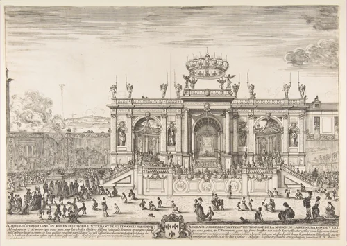 The Procession of the Holy Sacrament by Stefano della Bella, print, 1643-1653