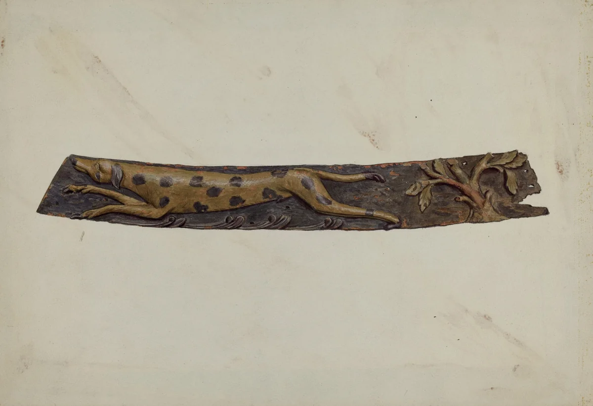 Trail Board by Elizabeth Moutal, index of american design, 1936