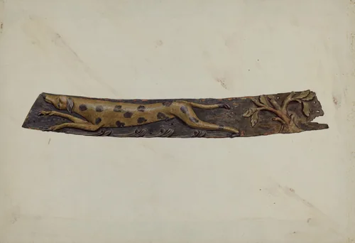 Trail Board by Elizabeth Moutal, index of american design, 1936