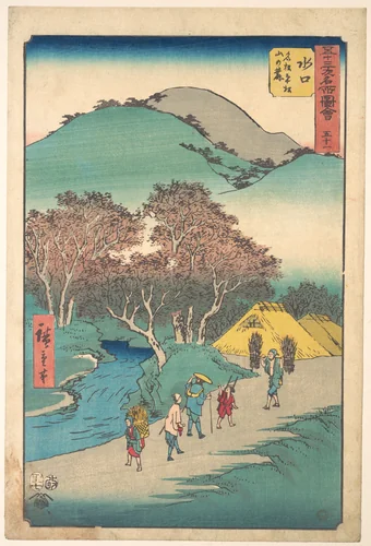 Mizukuchi by Utagawa Hiroshige (歌川広重), print, 1855