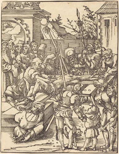 Saint Bartholomew by Lucas Cranach, print, 1472-1553