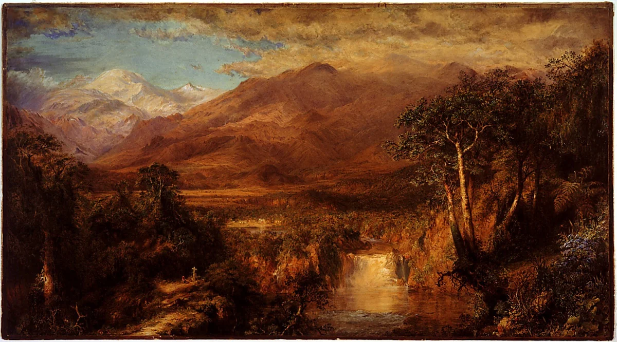 The Heart of the Andes by Frederic Edwin Church, drawing, 1859-1860