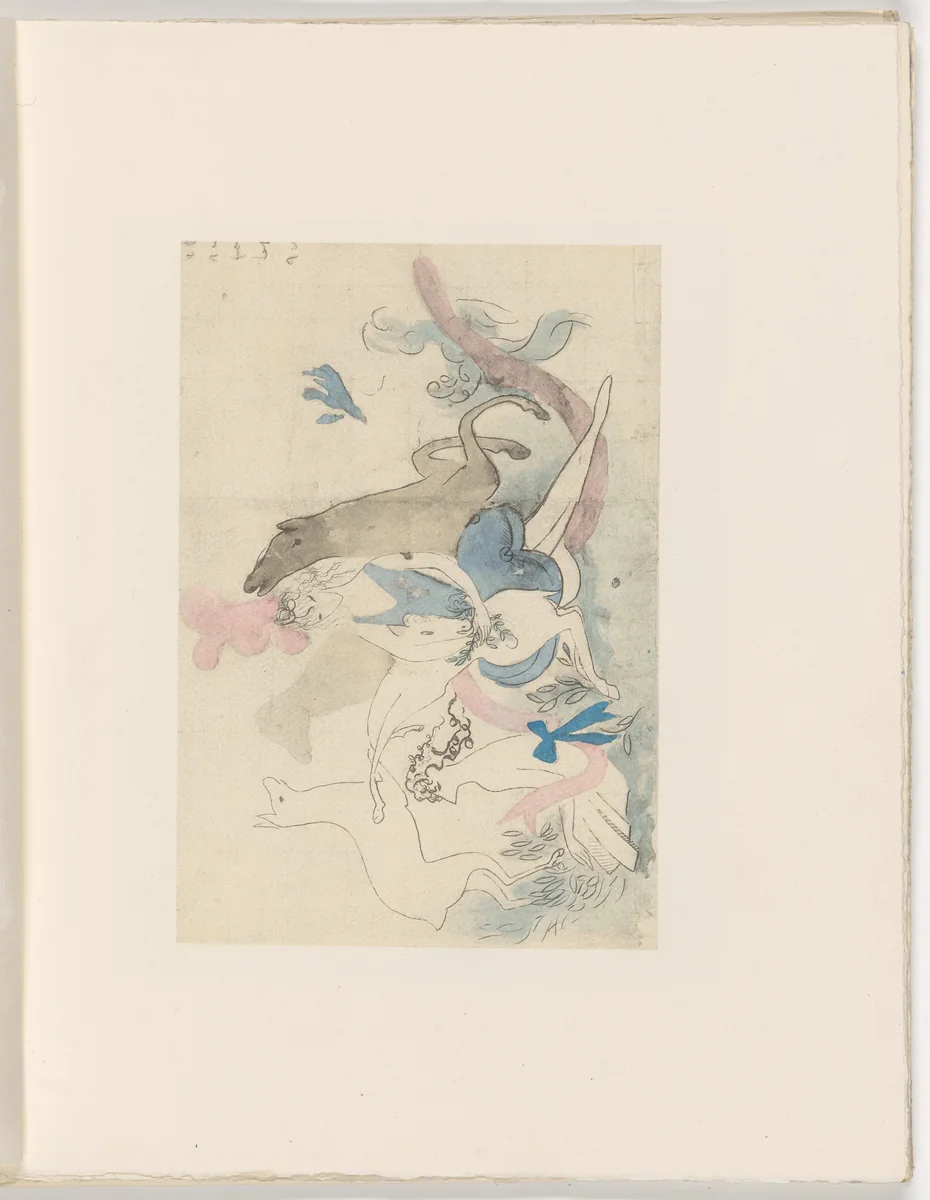 Plate (folio 18) from Les Biches, vol. I by Marie Laurencin, illustrated book, 1924