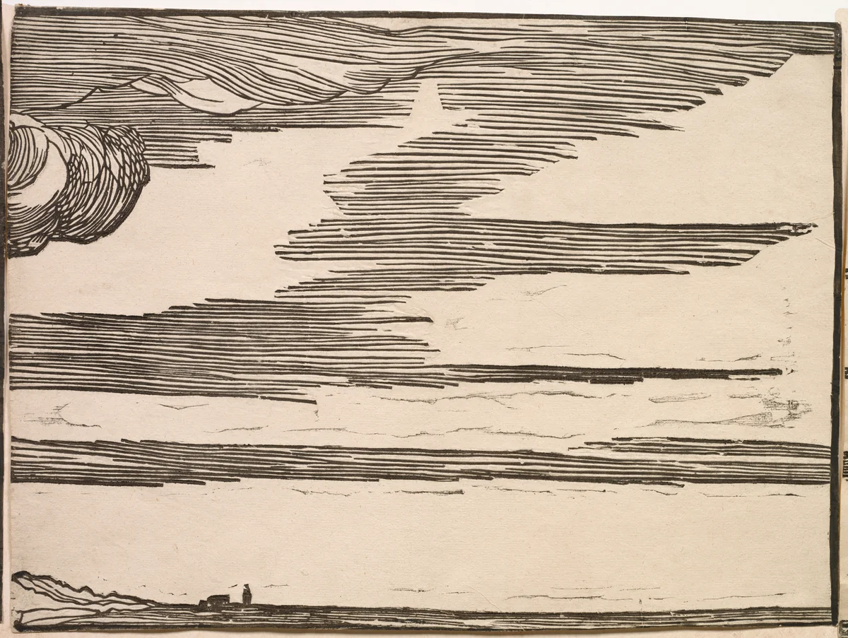 The Submersion of Pharaoh's Army in the Red Sea by Titian, print, 1514-1515