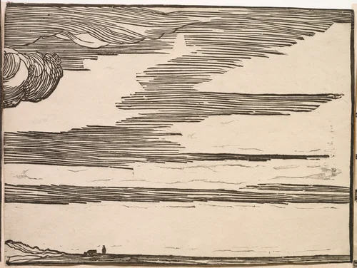 The Submersion of Pharaoh's Army in the Red Sea by Titian, print, 1514-1515