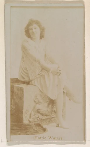 Hattie Waters, from the Actresses series (N245) issued by Kinney Brothers to promote Sweet Caporal Cigarettes by Kinney Brothers Tobacco Company, photograph, 1890