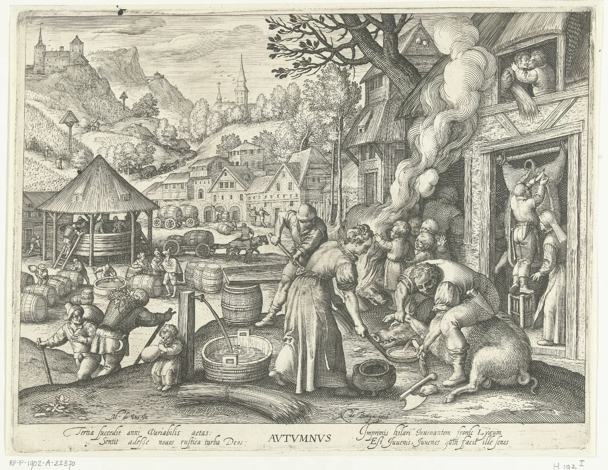 Herfst by Unknown, print, 1581-1656