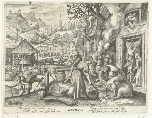 Herfst by Unknown, print, 1581-1656