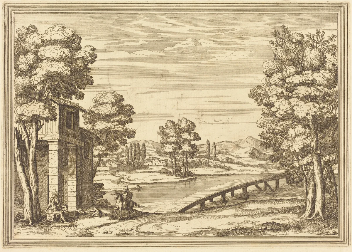 Il Greco in Troia: Plate 7 by Arnold von Westerhout, print, 1651-1725