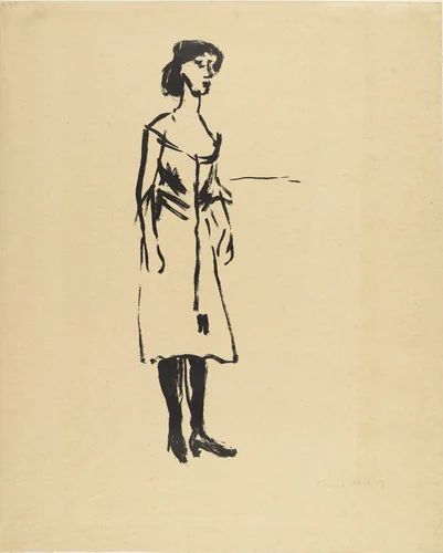 Tingel-Tangel Singer (Tingel-Tangel-Sängerin) by Emil Nolde, print, 1907