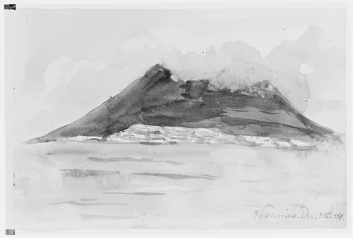 Vesuvius by Mary Newbold Sargent, artwork, 1904