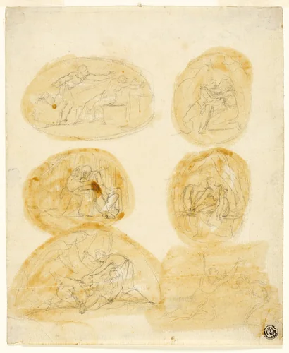 Six Vignettes by Thomas Stothard, drawing, 1775-1834