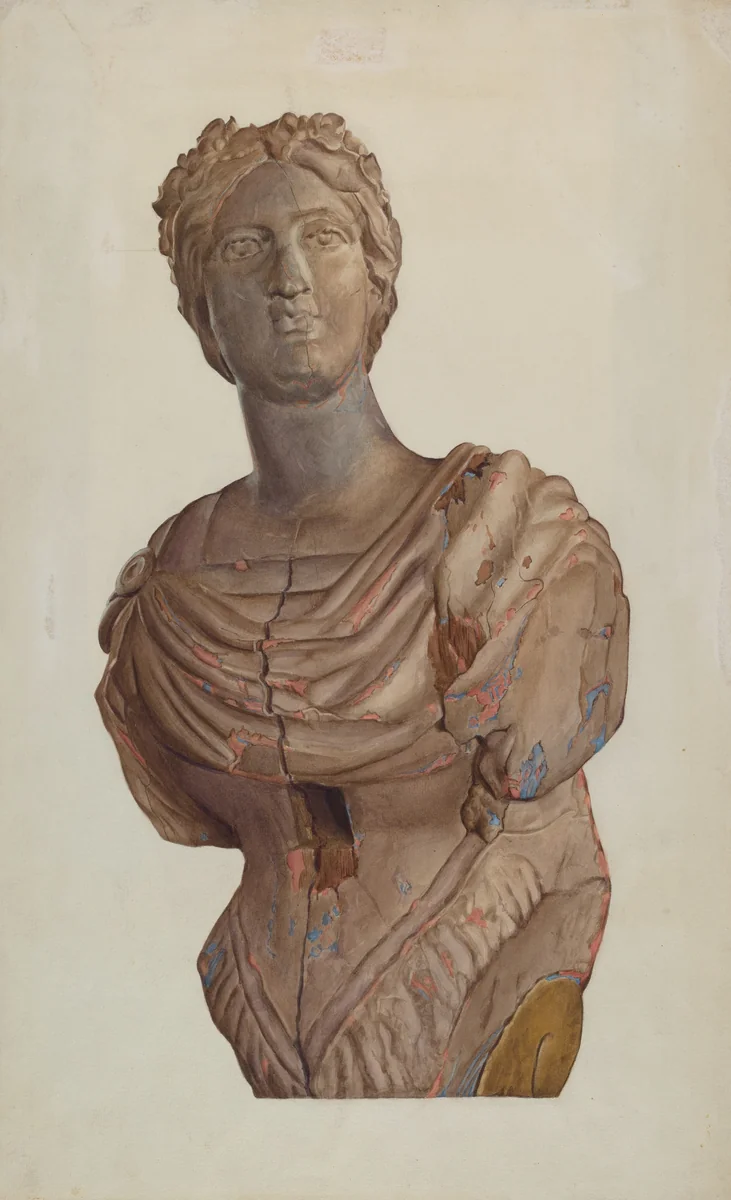Figurehead by Frances Cohen, index of american design, 1937