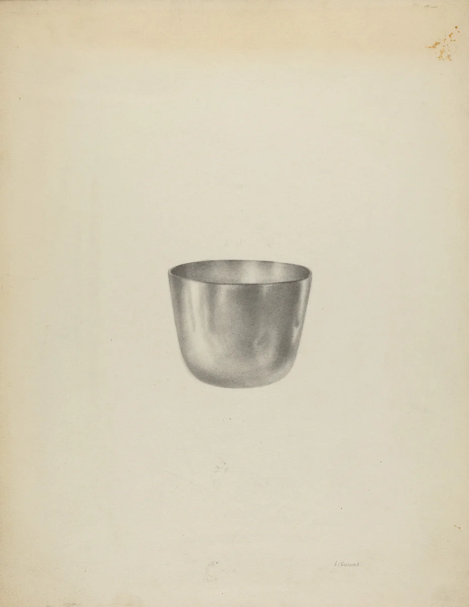Silver Tumbler Cup by Sidney Liswood, index of american design, 1938