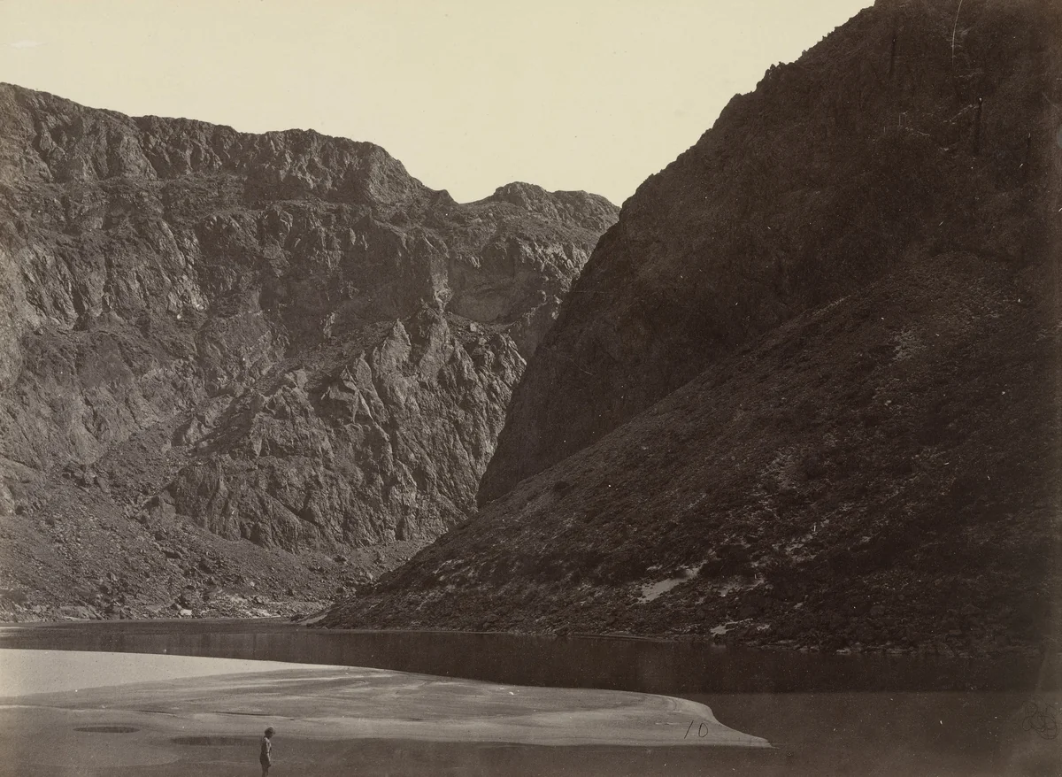 Entrance to Black Canyon, Colorado River, from Above by Timothy O'Sullivan, photograph, 1871