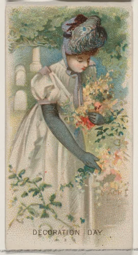 Decoration Day, United States, from the Holidays series (N80) for Duke brand cigarettes by W. Duke, Sons & Co., print, 1890