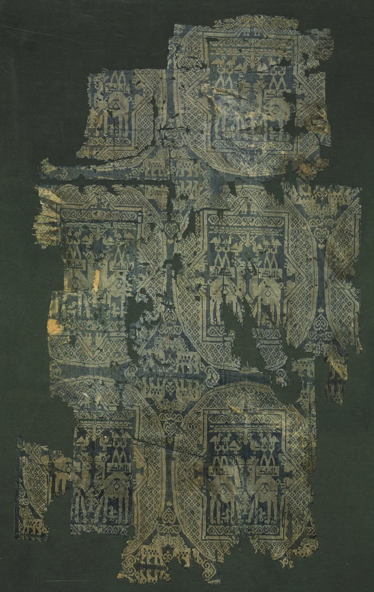 Roundels with camels bearing howdahs by Unknown, textile, 900-1100