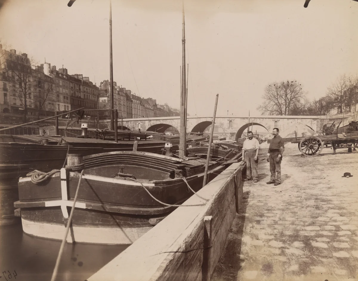 Quai des Célestins by Eugène Atget, photograph, 1903