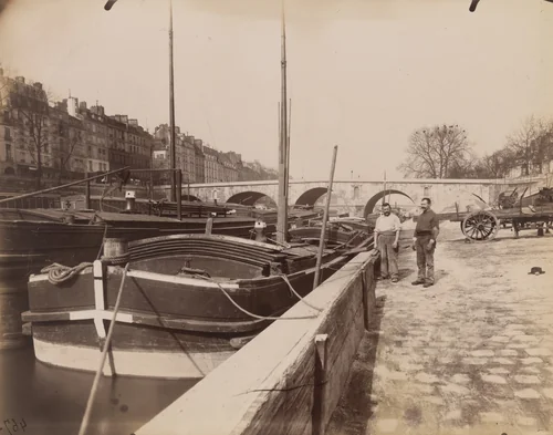 Quai des Célestins by Eugène Atget, photograph, 1903