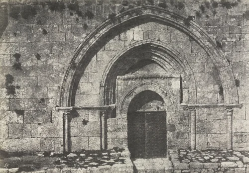 Tomb of the Virgin, Jerusalem by Auguste Salzmann, photograph, 1854