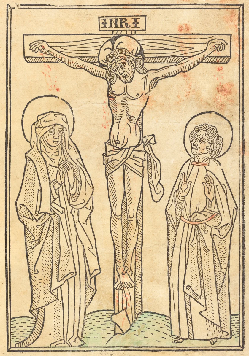Christ on the Cross by German 15th Century, print, 1483