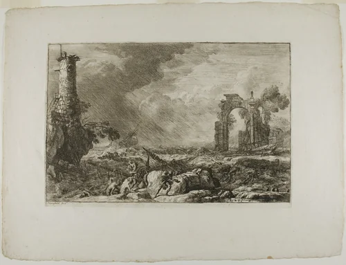 The Shipwreck by Adrien Manglard, print, 1753-1754