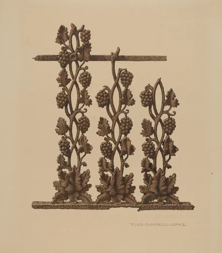 Fence by Rose Campbell-Gerke, index of american design, 1940