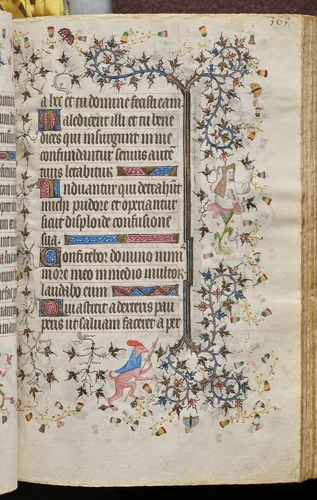 Hours of Charles the Noble, King of Navarre (1361-1425): fol. 177r, Text by Master of the Brussels Initials and Associates, book, 1400-1410