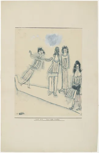 Scene among Girls (Scene unter Mädchen) by Paul Klee, drawing, 1923