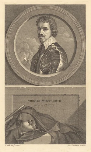 Thomas Wentworth, Earl of Strafford by Charles Simonneau
Sir Anthony van Dyck
Adriaen van der Werff, print, 1645-1728