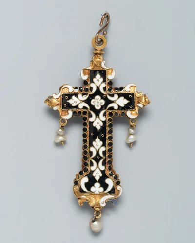 Pendant Cross by Spanish, metalwork, 1600-1650
