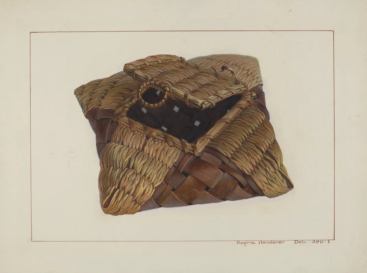 Sewing Basket by Regina Henderer, index of american design, 1938