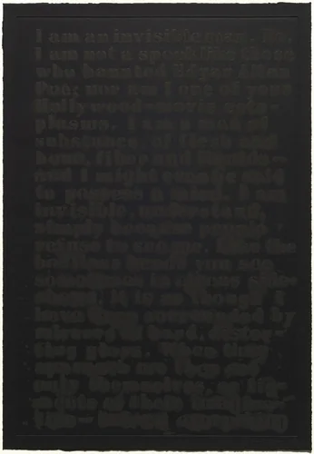 Untitled: Four Etchings [D] by Glenn Ligon, print, 1992