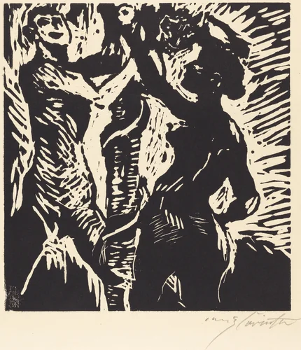 The Fall of Man (Der Sündenfall) by Lovis Corinth, print, 1919