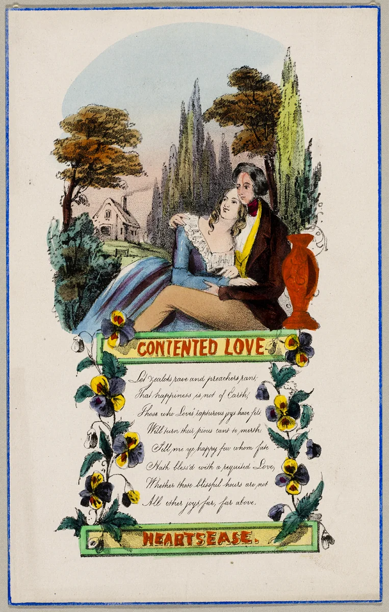 Contented Love (valentine) by Unknown Artist, other, 1835-1845
