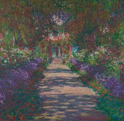 A Path in Monet's Garden in Giverny by Claude Monet, painting, 1902