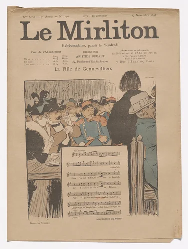 Le Mirliton, no. 136 by Théophile-Alexandre Steinlen, periodical, 1893
