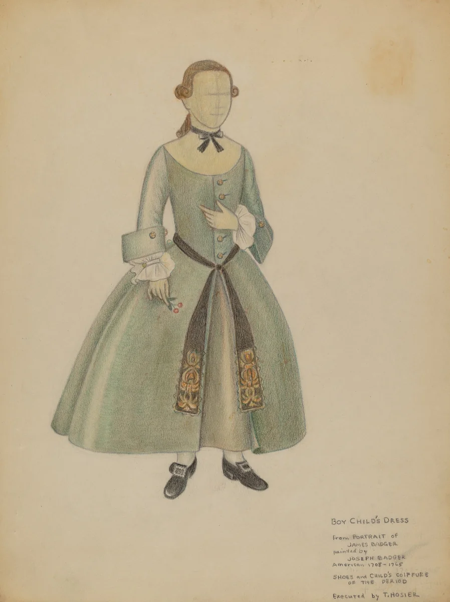 Boy's Dress by Tabea Hosier, index of american design, 1936