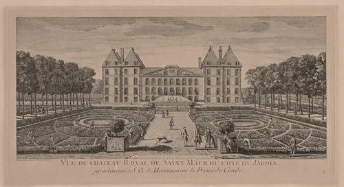 Chateau St. Maur by Jacques Rigaud, print, 1700-1750