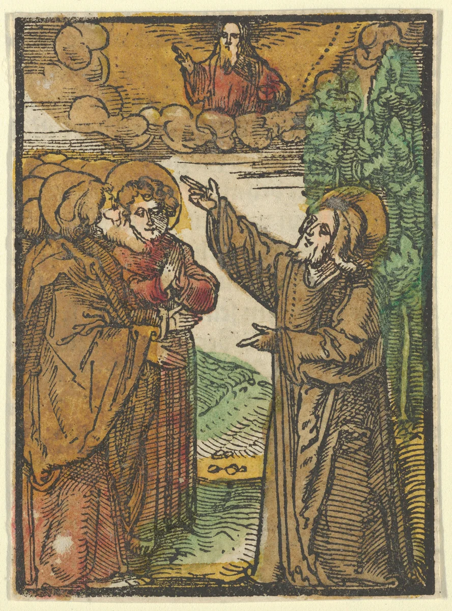 Christ Talking about his Return to the Father, from Das Plenarium by Hans Schäufelein, print, 1517