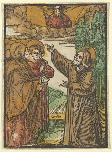 Christ Talking about his Return to the Father, from Das Plenarium by Hans Schäufelein, print, 1517