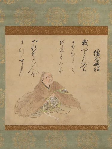 Archbishop Henjō (Sōjō Henjō zu), from the Dōon Version of the Thirty-Six Poetic Immortals by Iwasa Matabei (岩佐又兵衛), painting, 1620-1639
